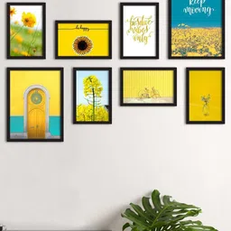 Art Street Multicoloured & Yellow 6 and more Piece MDF Wall Photographs image 5