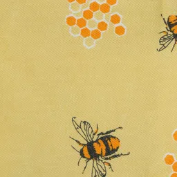 HOME COLORS.IN Yellow Geometric Printed Cotton 8-Seater Table Cover image 2