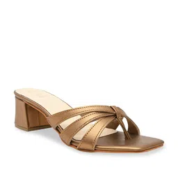 CAI Women PU Textured Block with Heels-image-5