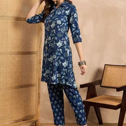 KALINI Women Paisley Printed Regular Kurti with Trousers image 3