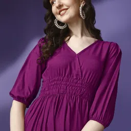 Jash Creation Women Crepe Anarkali Kurtas image 4