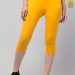 UllasPemium Women Pack of 2 Skinny Fit Capris-image-84