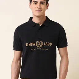 U.S. Polo Assn. Classic Brand Logo Embroidered Polo Collar Slim Fit Cotton T-shirt-picture-13