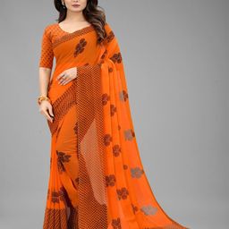 nisha creation Floral Pure Chiffon Maheshwari Saree-picture-20