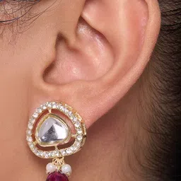 Forever Glam by Pantaloons Geometric Drop Earrings image 3