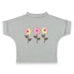 Wish Karo Girls Printed High Neck Applique T-shirt-picture-26