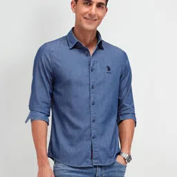 U.S. Polo Assn. Denim Co. Men Slim Fit Opaque Casual Shirt-picture-43