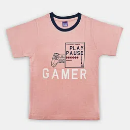 Here&Now X Game Begins Boys Pack of 3 Assorted Typography Printed T-shirts image 5