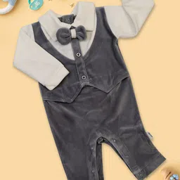 MeeMee Infants Color-Blocked Cotton Rompers-image-52
