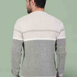 GRACIT Men Striped Woollen Pullover image 2
