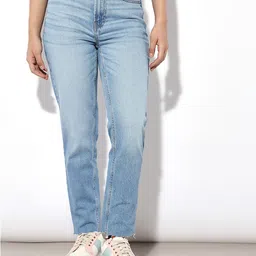 ONLY Women Straight Fit High-Rise Light Fade Jeans-picture-36