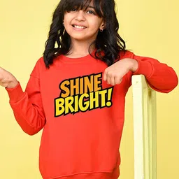 NUSYL Girls Printed Round Neck Long Sleeves Sweatshirt-image-77