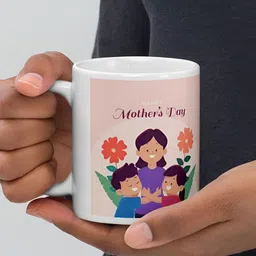 Mr UVD White & Pink Printed Ceramic Matte Mug image 3