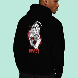 BUYTHATTRENDZ Men Printed Hooded Sweatshirt image 3