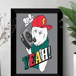 SAF Black & Grey Motivational Quotes UV Textured Framed Wall Art-picture-38