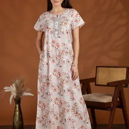 9shines Label Printed Maxi Nightdress-picture-39