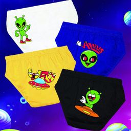 NUSYL Boys Pack Of 4 Printed Cotton Basic Briefs NUBCBRFPO4.0062-picture-12