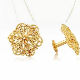 VIVASTRI Women Gold-Plated Alloy Earrings image 4