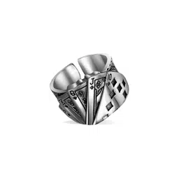 Inites Silver-Plated Adjustable Finger Ring-image-6