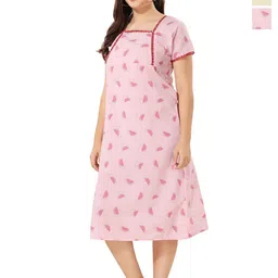 Piu Pack Of 2 Printed Nightdress-picture-32