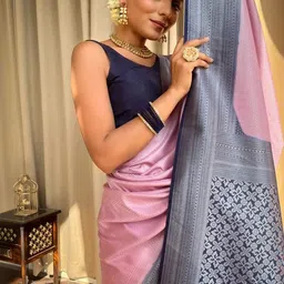 Moda Rapido Woven Design Art Silk Handloom Banarasi Saree image 2