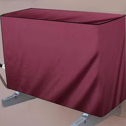 The Furnishing Tree Maroon Printed Air Conditioner Cover image 5