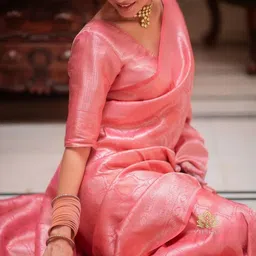 CANIZZARO Woven Design Silk Blend Handloom Banarasi Saree image 3