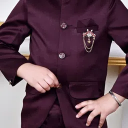 Sangria Boys Single-Breasted Jodhpuri Suit image 4