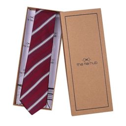 The Tie Hub Men Striped Skinny Tie-picture-18