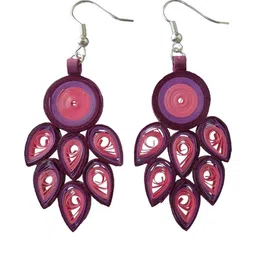 Designers Collection Women Purple Earrings-image-34