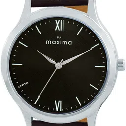 maxima Men Dial & Leather Straps Analogue Watch O-68090LMGI image 4