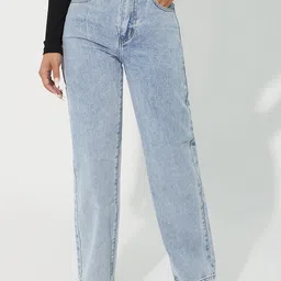 DressBerry Women Comfort High Rise Straight Fit Stretchable Jeans-image-82