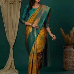 Mitera Woven Design Zari Banarasi Saree-picture-36