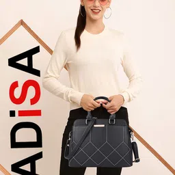 ADISA Women Solid Structured Shoulder Bag image 5