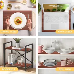 Aura Coffee Brown Set of 1 Water Resistant Shelf Liner Organisers image 4