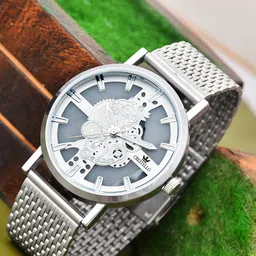 CRESTELLO Men Dial & Stainless Steel Bracelet Style Straps Analogue Watch CR-WT246-WHT-CH-picture-7