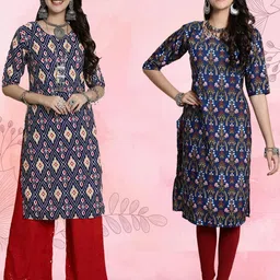 Ethnic basket Women Multicoloured Kurtas-picture-26