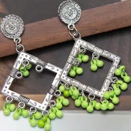 Creative Frogs Green Alloy Earrings-picture-21