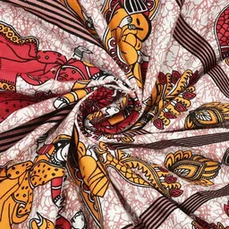 MILAAV Red Ethnic Motifs 144 TC Single Bedsheet with 1 Pillow Covers image 5