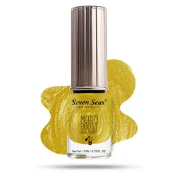 Seven Seas Mood Boost Long Lasting & Chip Resistant Nail Paint - 11 ml - Stardust Gold 44-image-27