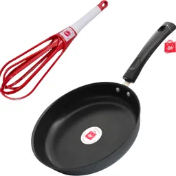 lazywindow Premium Quality Foldable Plastic Whisker Beater Fry Pan 22 cm diameter 1 L capacity-picture-12