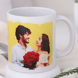 fnp White & Yellow Printed Ceramic Glossy Mugs Set of Cups and Mugs-picture-17