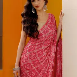 Libas Ethnic Motifs Pure Georgette Saree image 4