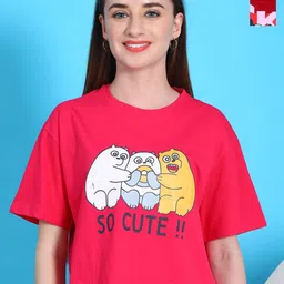 Dreambe Women Typography 2 Wonder Woman Printed Fusion Applique T-shirt-picture-29