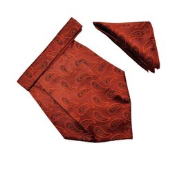 VOICI Men Brown Paisley Design Cravats & Pocket Square Combo-picture-39