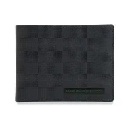 United Colors of Benetton Men Checked Leather Two Fold Wallet image 5