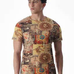 Jack & Jones Men Graphic Printed Round Neck Pure Cotton T-shirt-picture-19