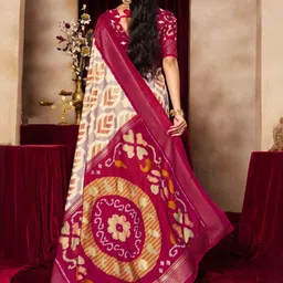 TIRA Ethnic Motifs Silk Blend Patola Saree image 2