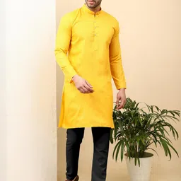 VS MALL Men Cotton Blend Kurta Sets-picture-32