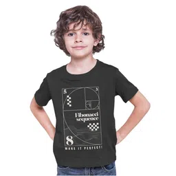 TeeSlix Unisex Black Tshirts image 2